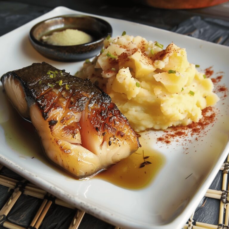 Silky Black Cod With Miso And Easy Wasabi Mashed Potatoes Recipe