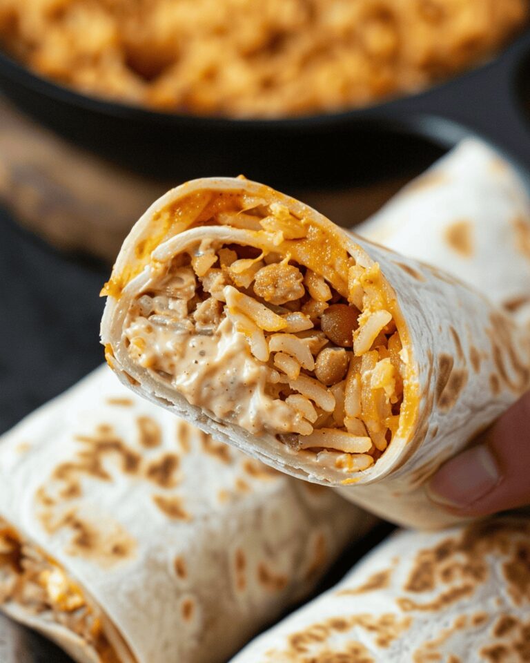 Cheesy Bean Burrito Recipe