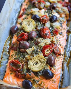 Mediterranean Salmon Parchment Paper Recipe