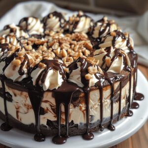 Sinful Hot Fudge Sundae Brownie Cheesecake Recipe