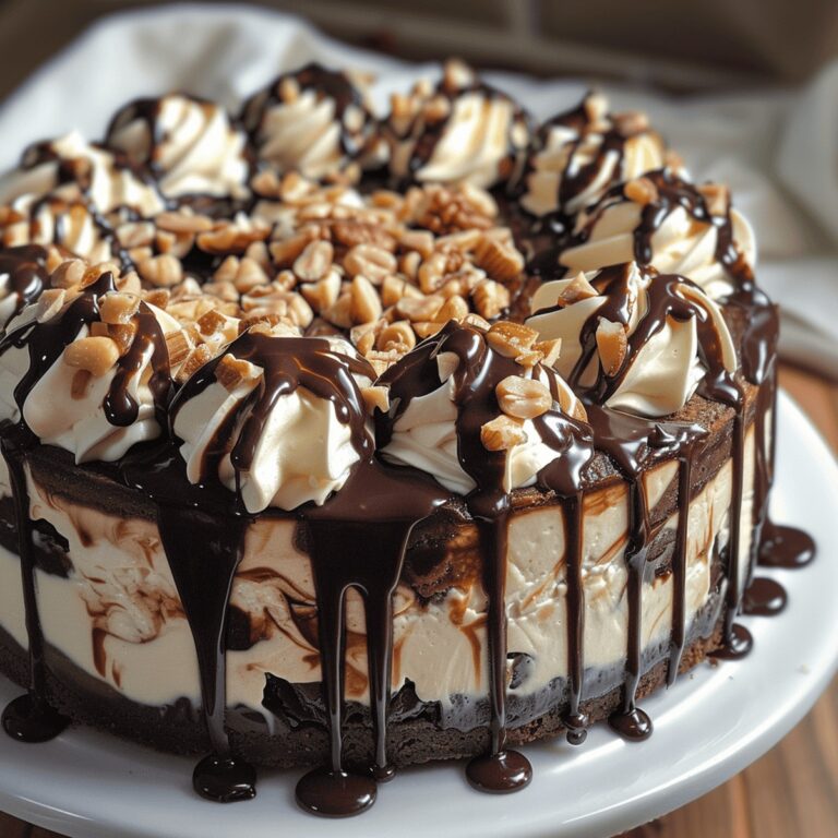 Sinful Hot Fudge Sundae Brownie Cheesecake Recipe