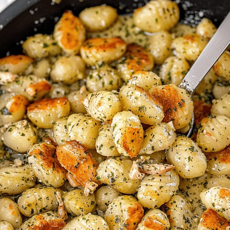 Silky Garlic Butter Chicken Gnocchi Recipe