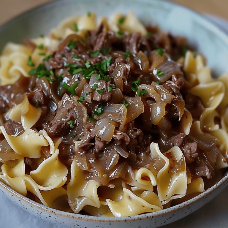Hearty French Onion Beef And Noodles Recipe
