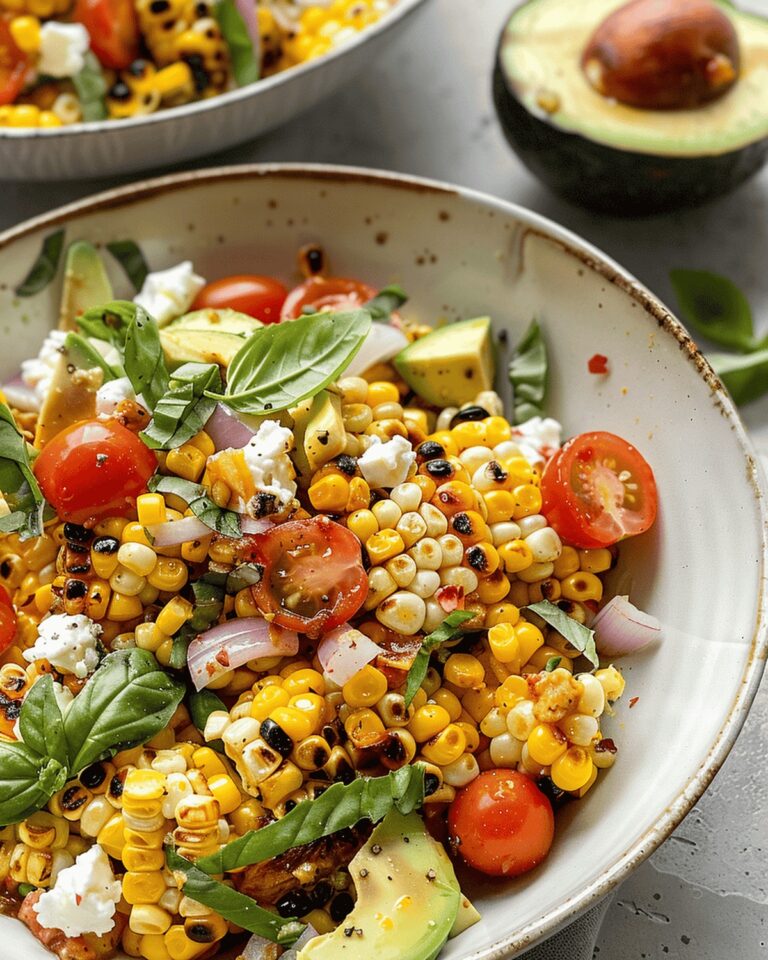 Grilled Corn Salad with Avocado Recipe