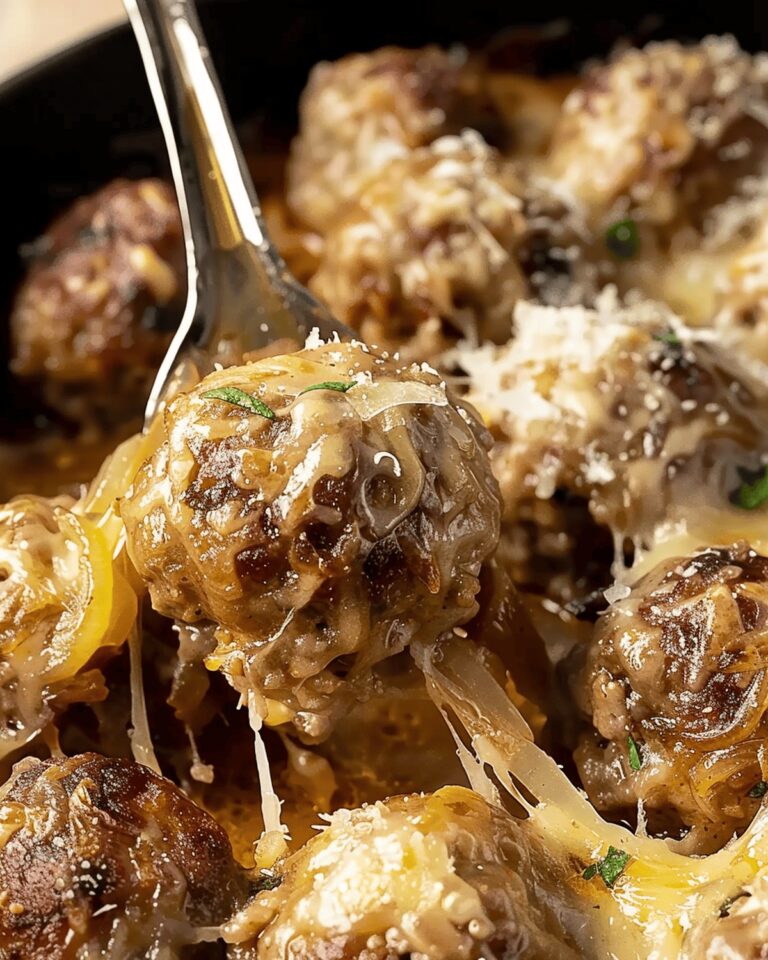 French Onion Meatballs Recipe