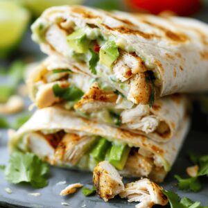 Chicken and Avocado Ranch Burritos Recipe