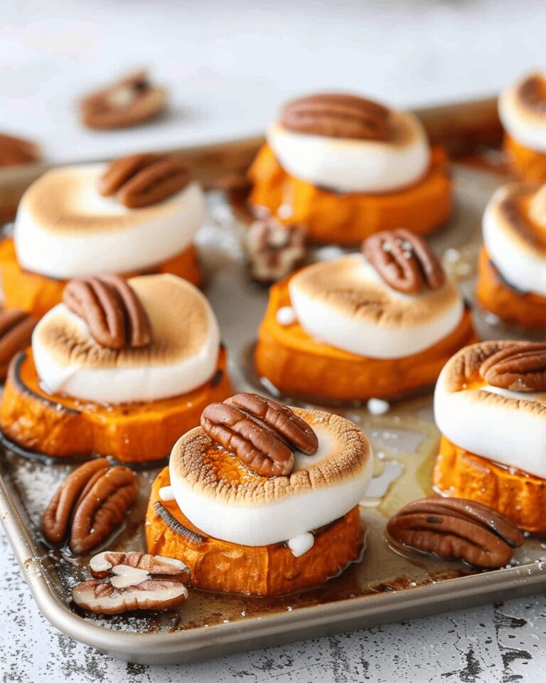Sweet Potato Bites With Marshmallow And Pecans Recipe