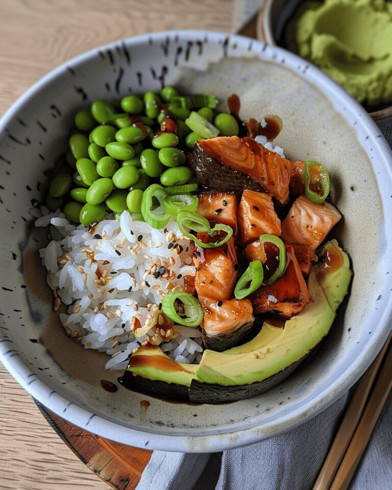 Teriyaki Salmon Sushi Bowl Recipe