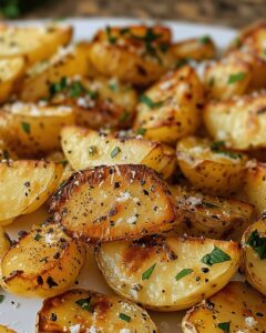 Golden Garlic Parmesan Roasted Potatoes Recipe