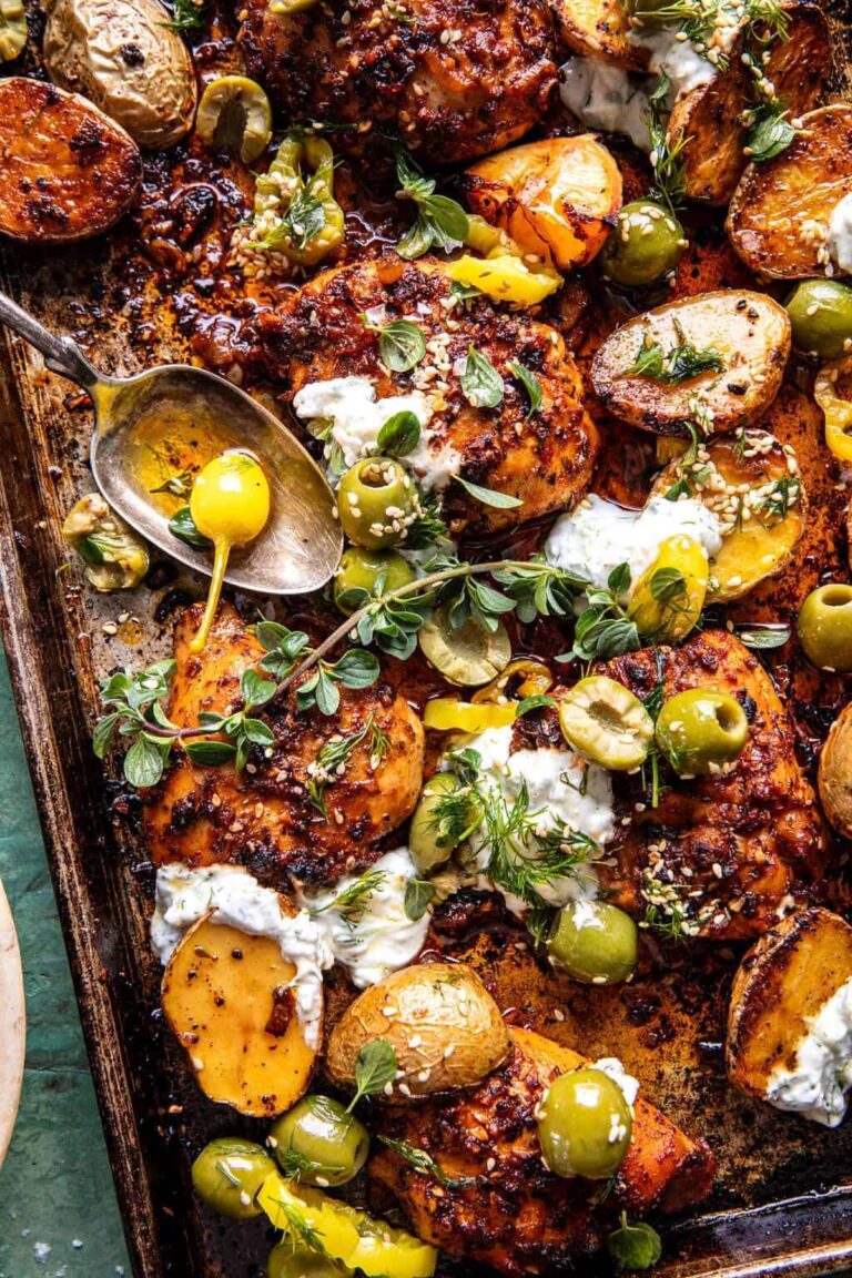 Sheet Pan Lemon Balsamic Chicken and Potatoes Recipe