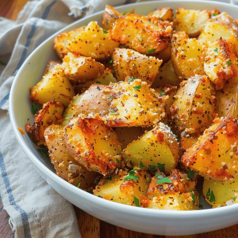 Crispy Garlic Parmesan Potatoes Recipe