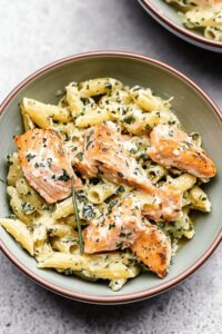 Salmon Pesto Pasta Recipe