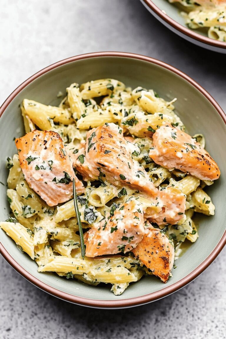 Salmon Pesto Pasta Recipe