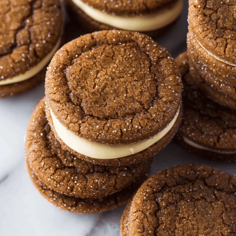Spicy Ginger Molasses Sandwich Cookies Recipe