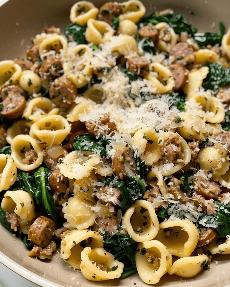 Orecchiette With Sausage And Spinach Delight Recipe