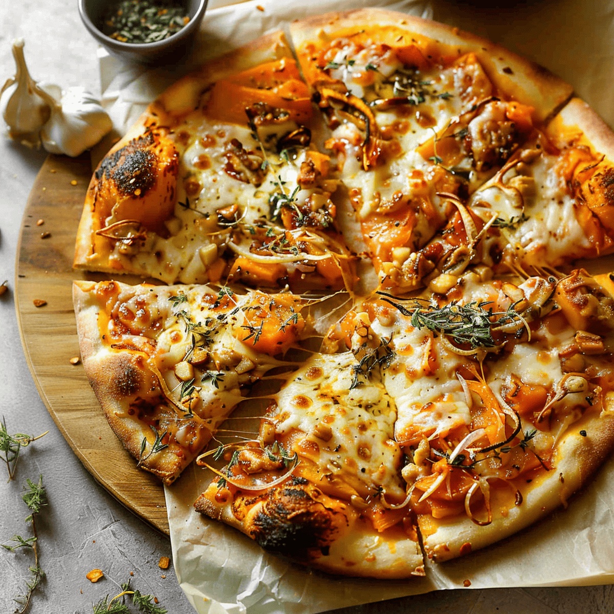Rustic Pumpkin And Gouda Pizza Recipe