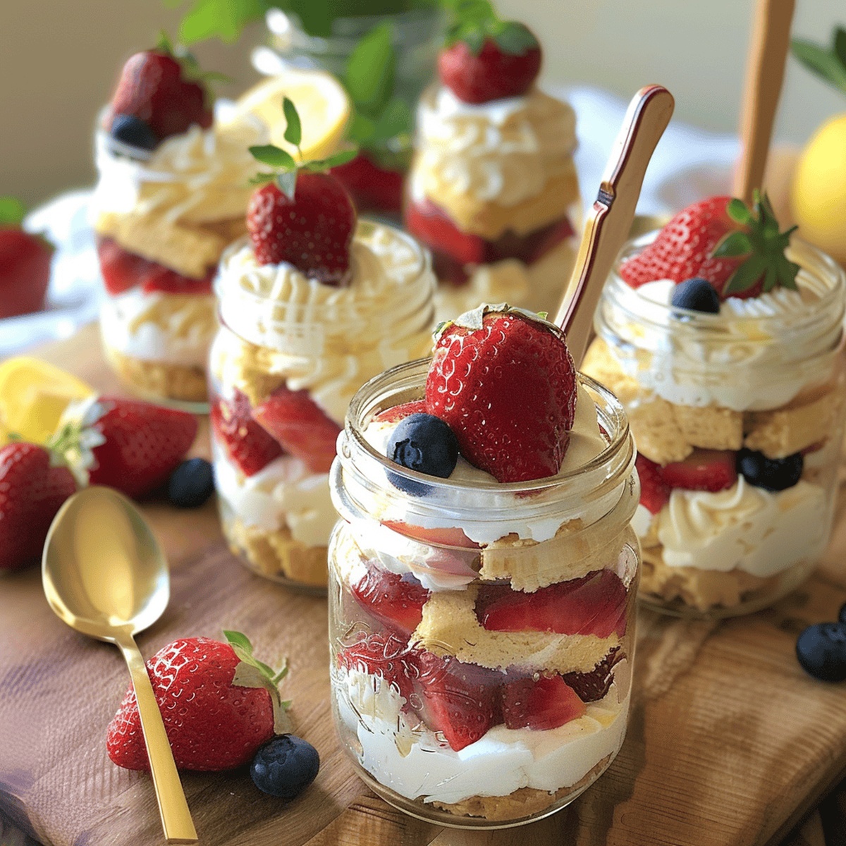Luscious Summer Strawberry Trifles Recipe