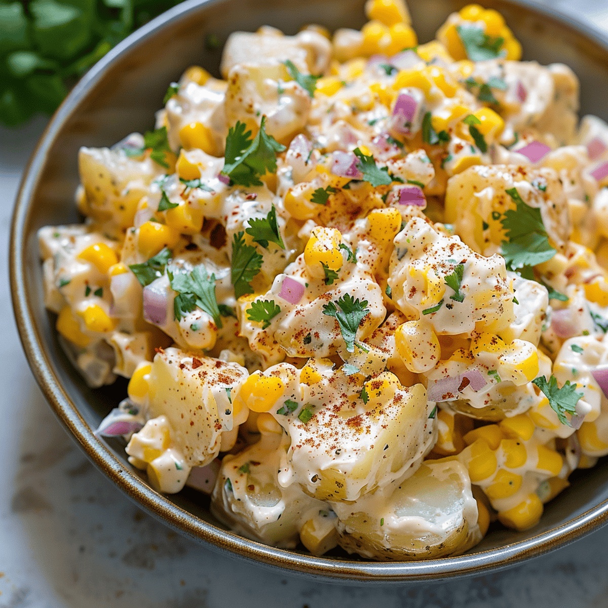Grilled Mexican Street Corn Potato Salad Recipe