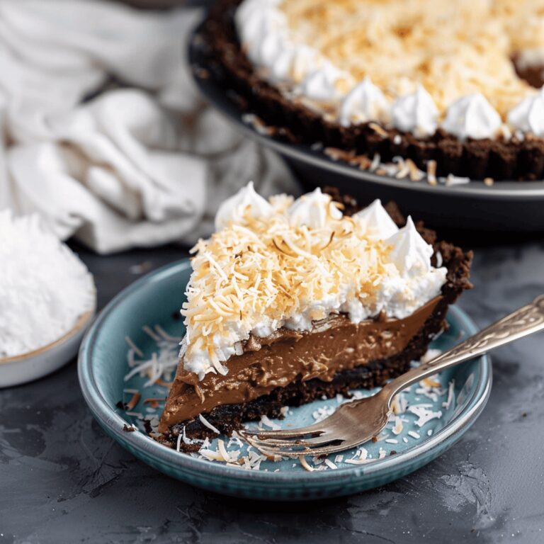 Coconut Chocolate Pudding Pie Recipe