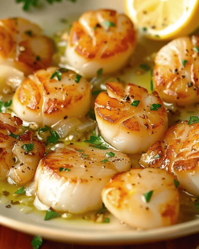 Seared Scallops With Lemon Garlic Butter Recipe
