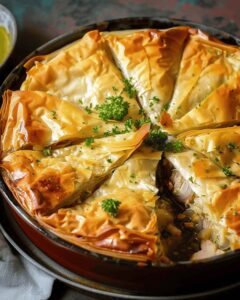 Savory Chicken Filo Bake Recipe