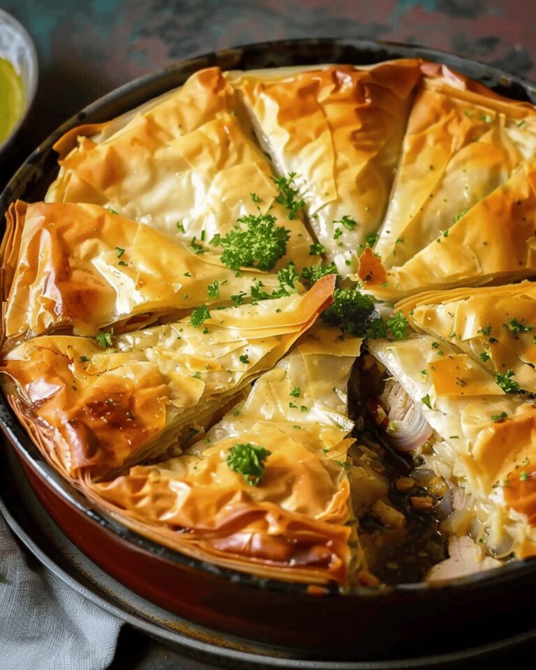 Savory Chicken Filo Bake Recipe