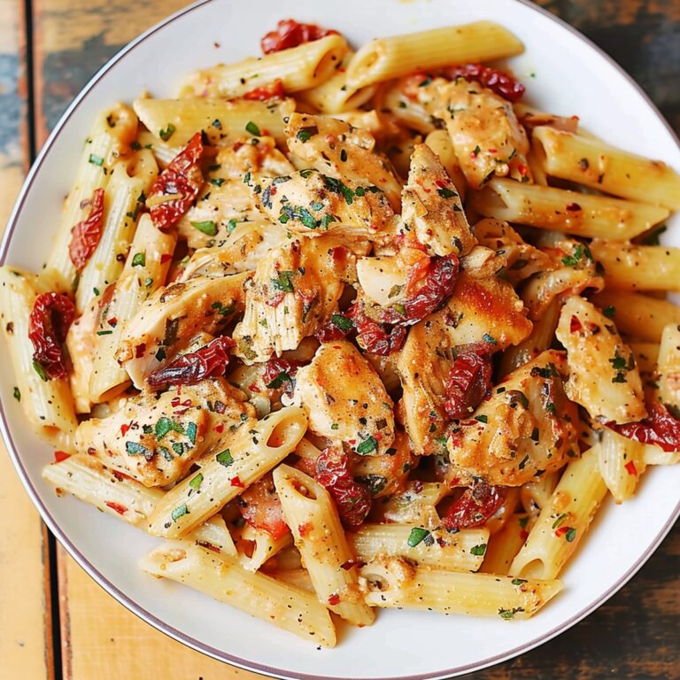 Vibrant Sun-Dried Tomato Pasta With Chicken And Mozzarella Recipe