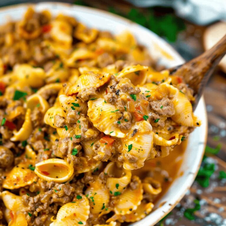 Velvety Beef And Shells Recipe