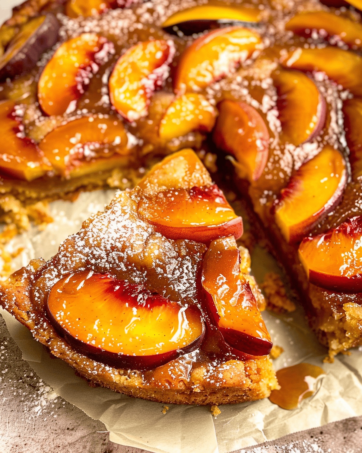 Bourbon Peach Upside Down Cake Recipe