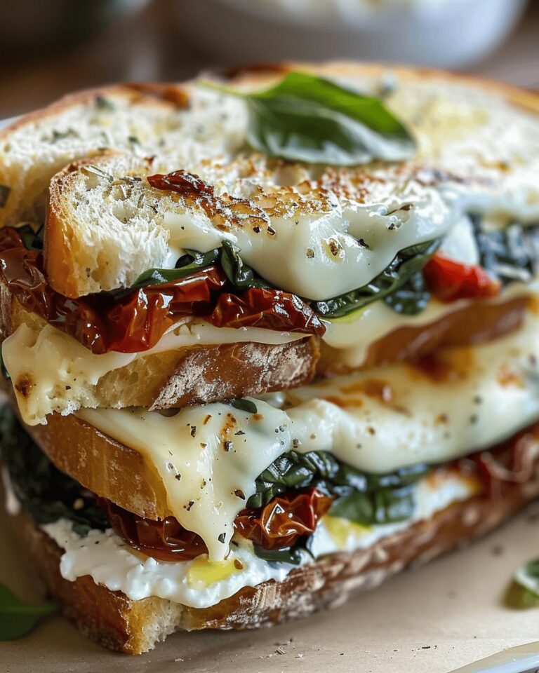 Rustic Sun-Dried Tomato, Spinach, And Ricotta Toasted Recipe