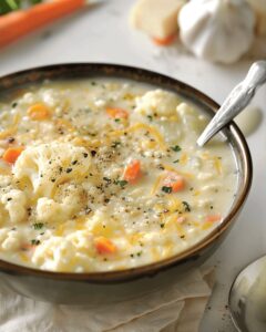 Cheddar Cauliflower And Roasted Garlic Delight Recipe