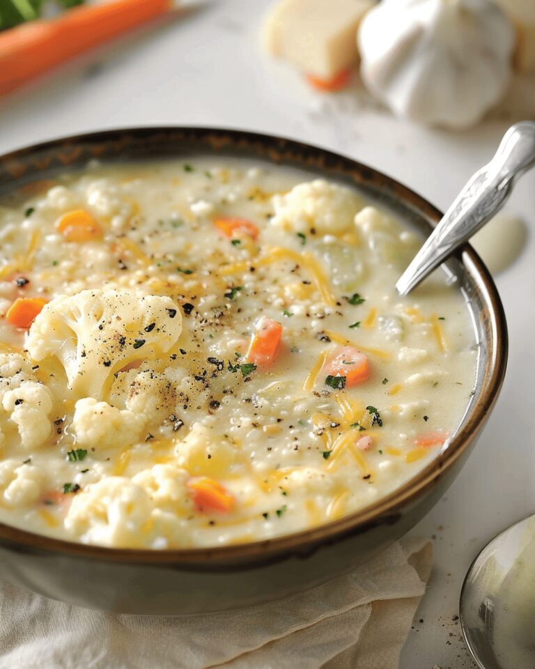 Cheddar Cauliflower And Roasted Garlic Delight Recipe