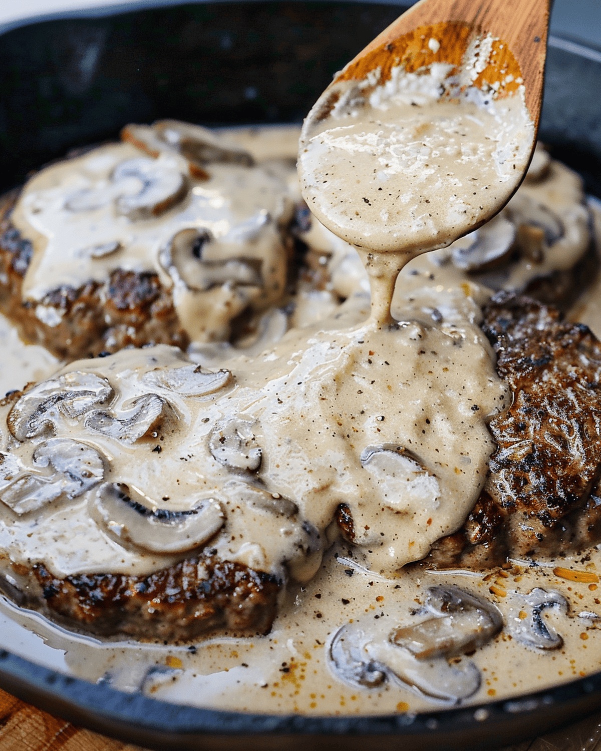 Keto Burgers With Mushroom Sauce Recipe