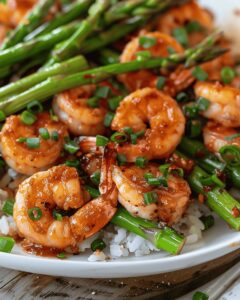 Chili Shrimp with Asparagus Recipe