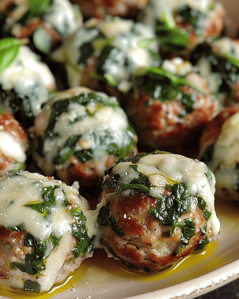 Spinach And Mozzarella-Stuffed Meatballs Recipe