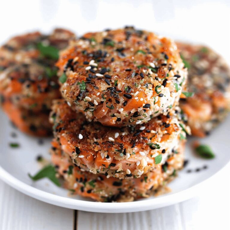 Crispy Sesame Crusted Salmon Patties Recipe