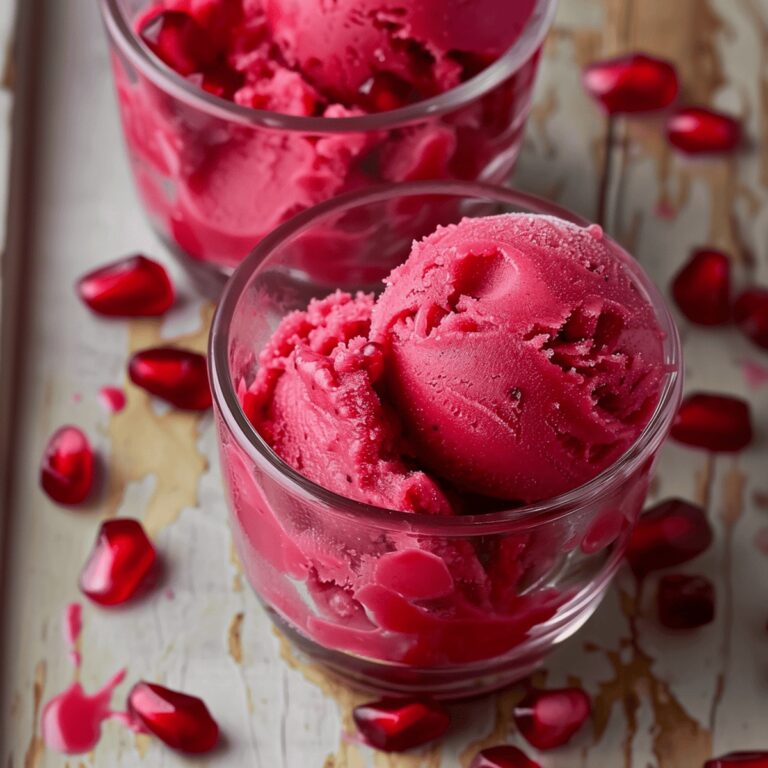 Vibrant Pomegranate Sorbet Recipe