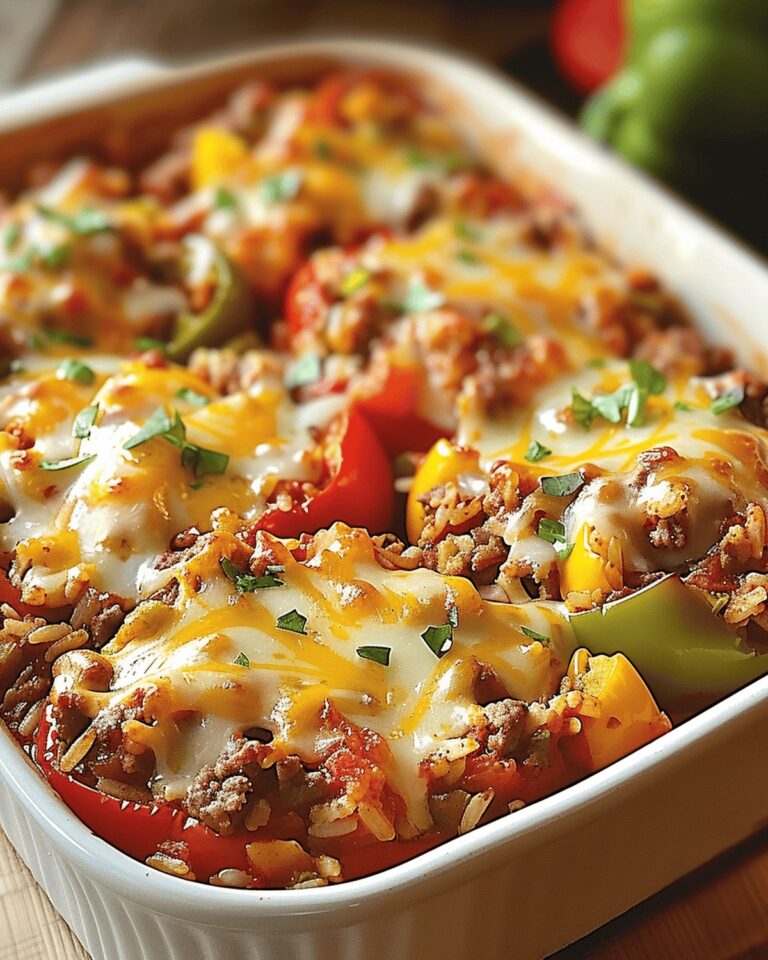 Hearty Stuffed Pepper Casserole Recipe