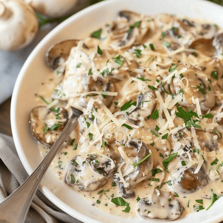 Garlic Parmesan Mushrooms Recipe