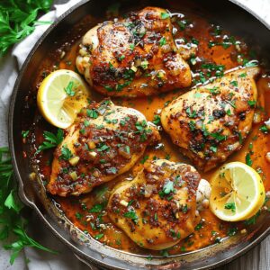 Fiery Cajun Chicken With Garlic Lemon Butter Sauce Recipe
