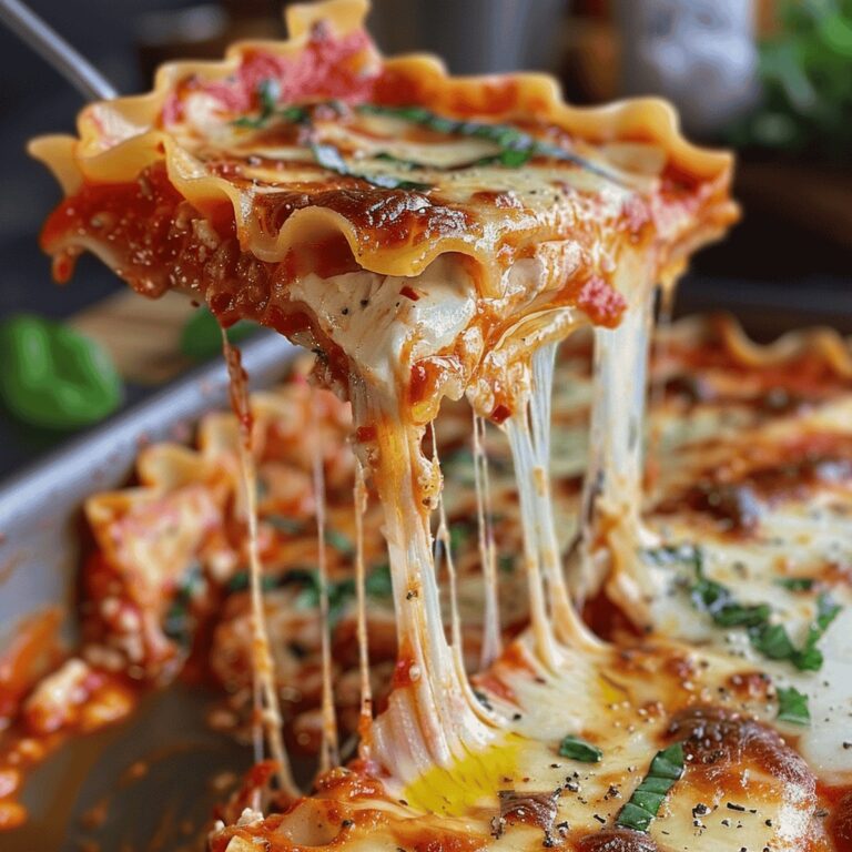 Rustic Three Cheese Broken Lasagna Recipe
