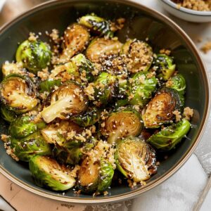 Caramelized Miso-Sesame Glazed Brussels Sprouts Recipe