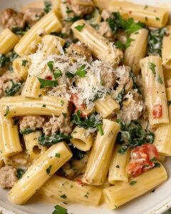 Creamy Italian Sausage Rigatoni Delight Recipe