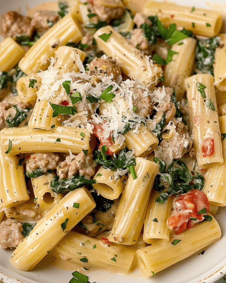 Creamy Italian Sausage Rigatoni Delight Recipe