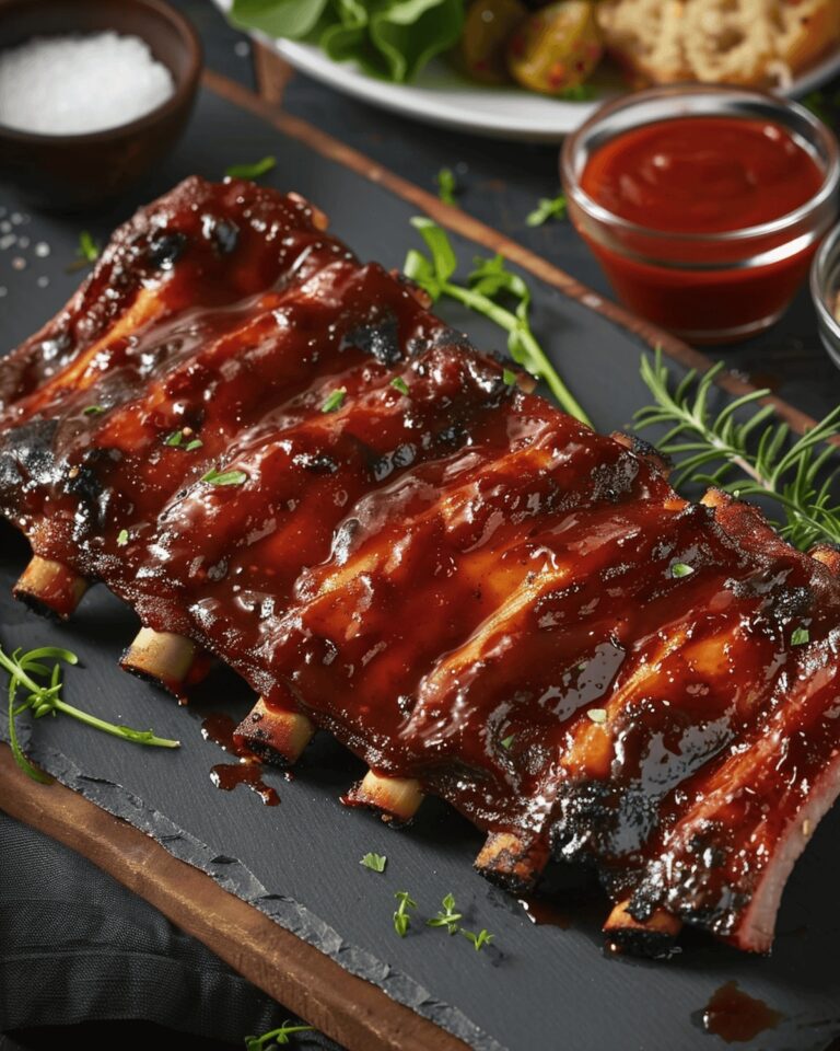 Smoky BBQ Glazed Baby Back Ribs Recipe