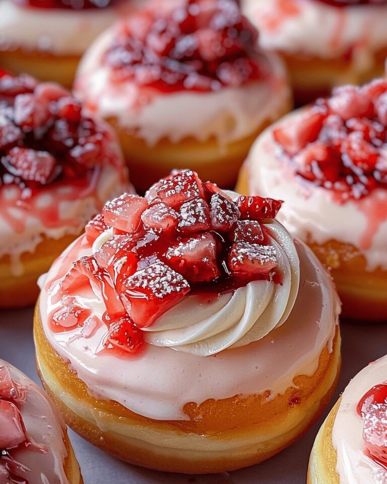 Dreamy Strawberry Cheesecake Donuts Recipe