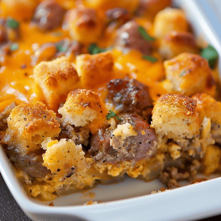 Tater Tot Sausage Breakfast Casserole Recipe