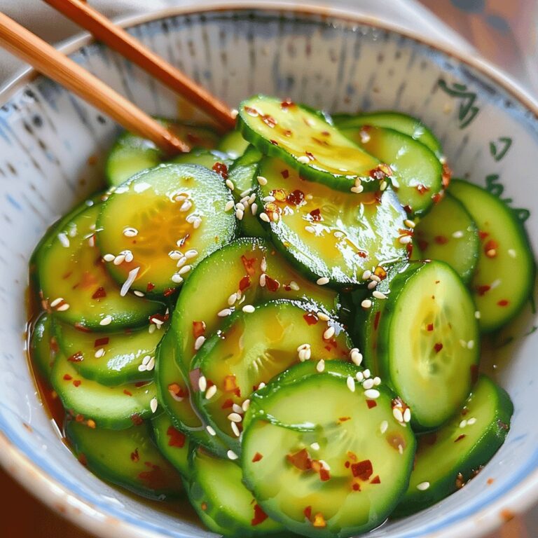 Crisp Asian Cucumber Salad Recipe