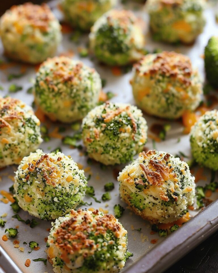 Crispy Baked Broccoli Cheese Balls Recipe