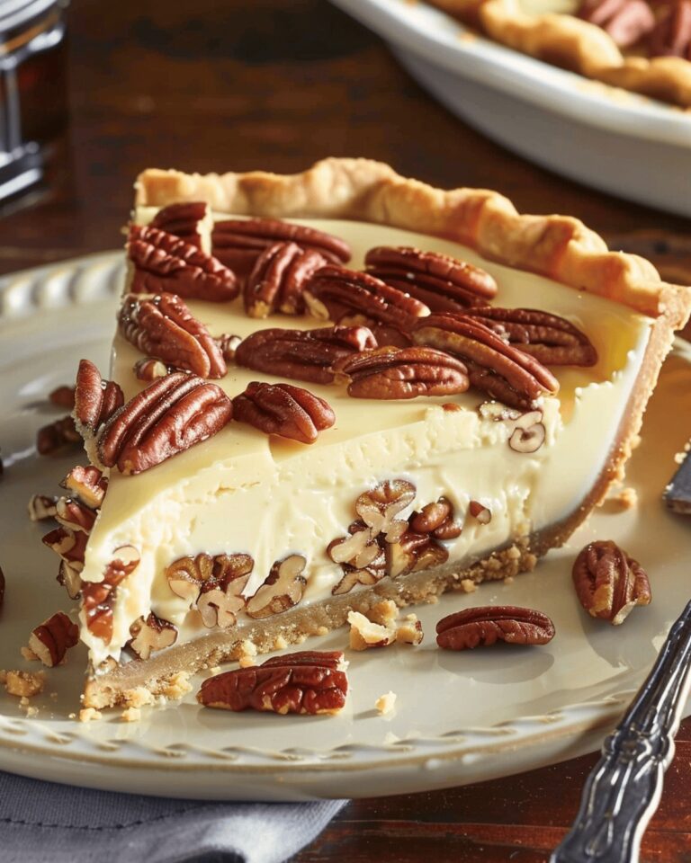 Silky Pecan Delight Cheesecake Pie Recipe